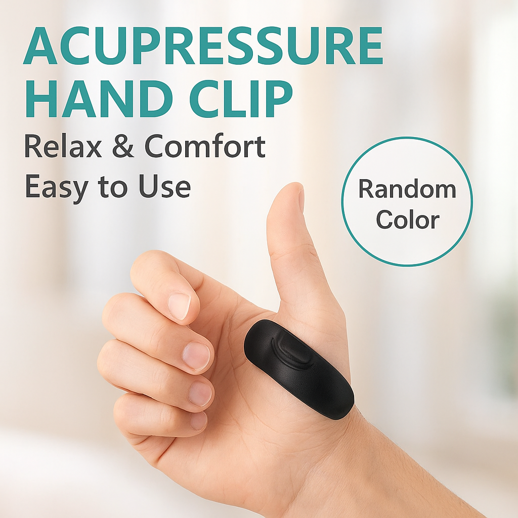 Acupressure Hand Clip | Relaxation & Wellness Tool | Random Color”