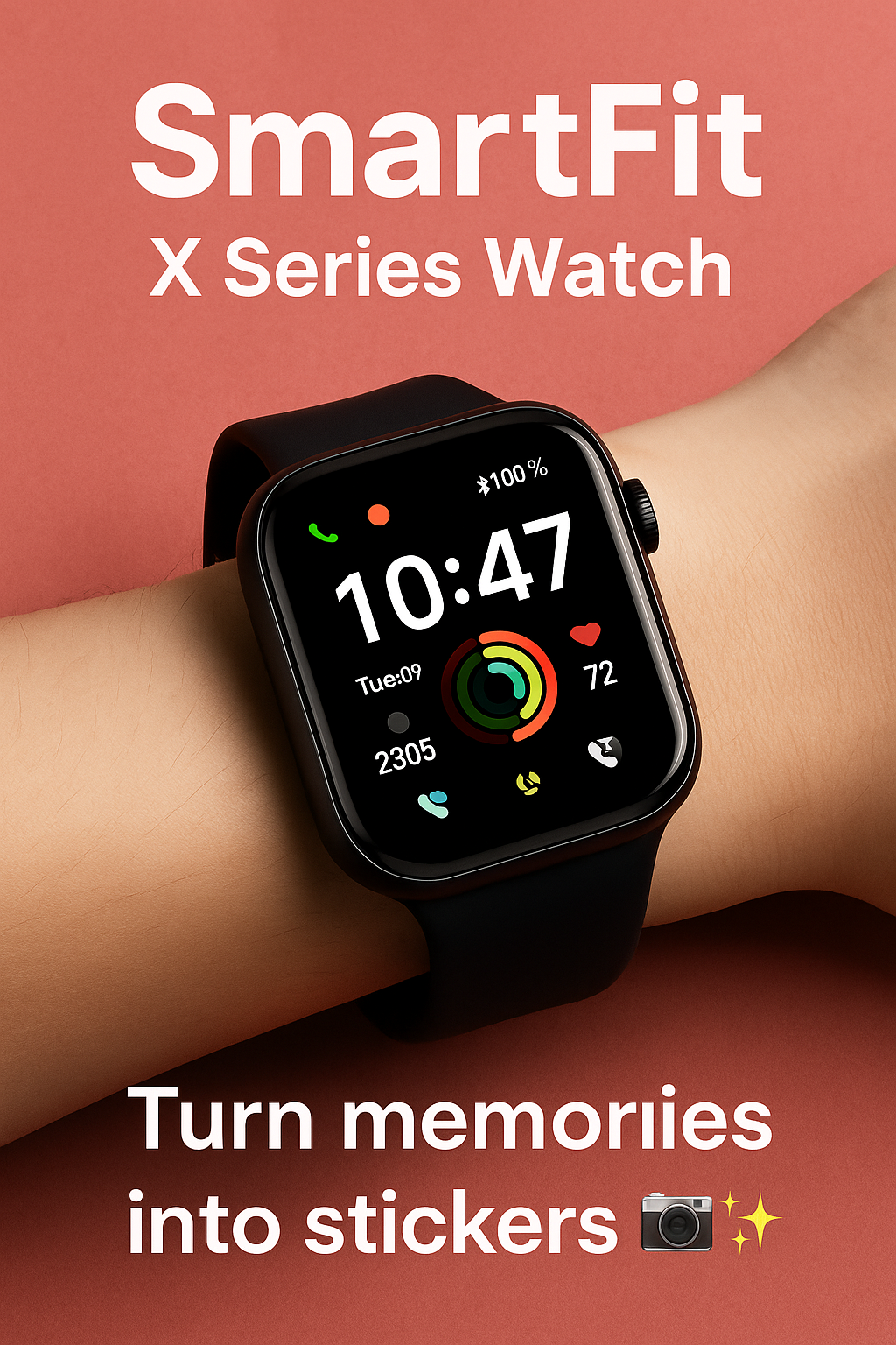 SmartFit Call & Fitness Watch – Waterproof, Stylish & Affordable"