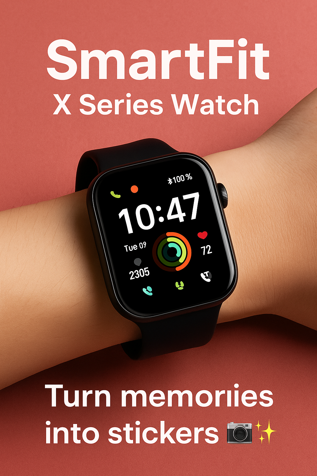 SmartFit Call & Fitness Watch – Waterproof, Stylish & Affordable"