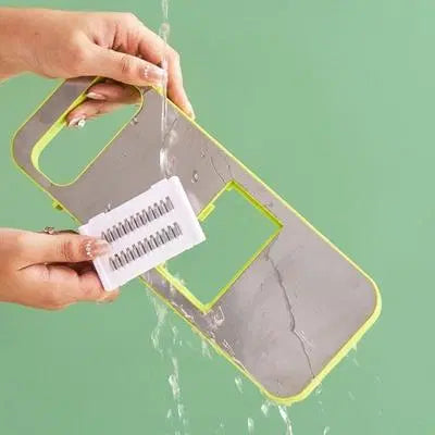 Green Vegetable Slicer - 5 In 1 Easy-to-Clean, Multipurpose Kitchen Tool for Food Preparation