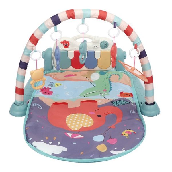 Kids Musical Piano Gym Mat With Music & Lights – (imported) (random Color)