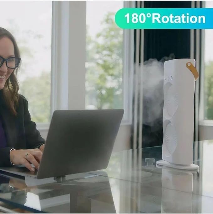 Mini Double Head Mist Fan with LED Light & Humidifier | Portable Air Cooler for Home, Office & Travel