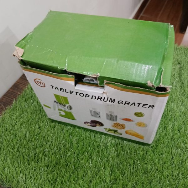 Tabletop Drum Grater | Manual Vegetable Cutter Slicer & Grater | Multi-functional Kitchen Gadget ( Random Color )