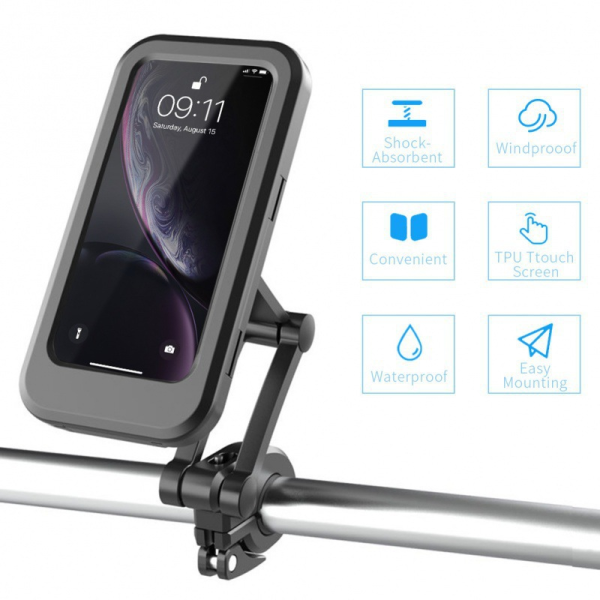 Waterproof Magnetic Bicycle Mobile Phone Holder – 360° Rotation